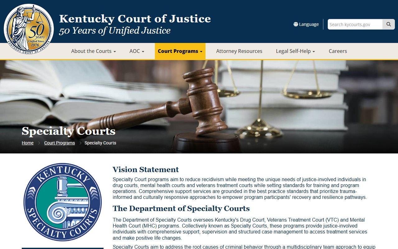 Marshall County Circuit Court records Specialty Courts program