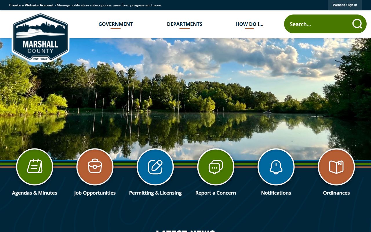Marshall County court records official county government site