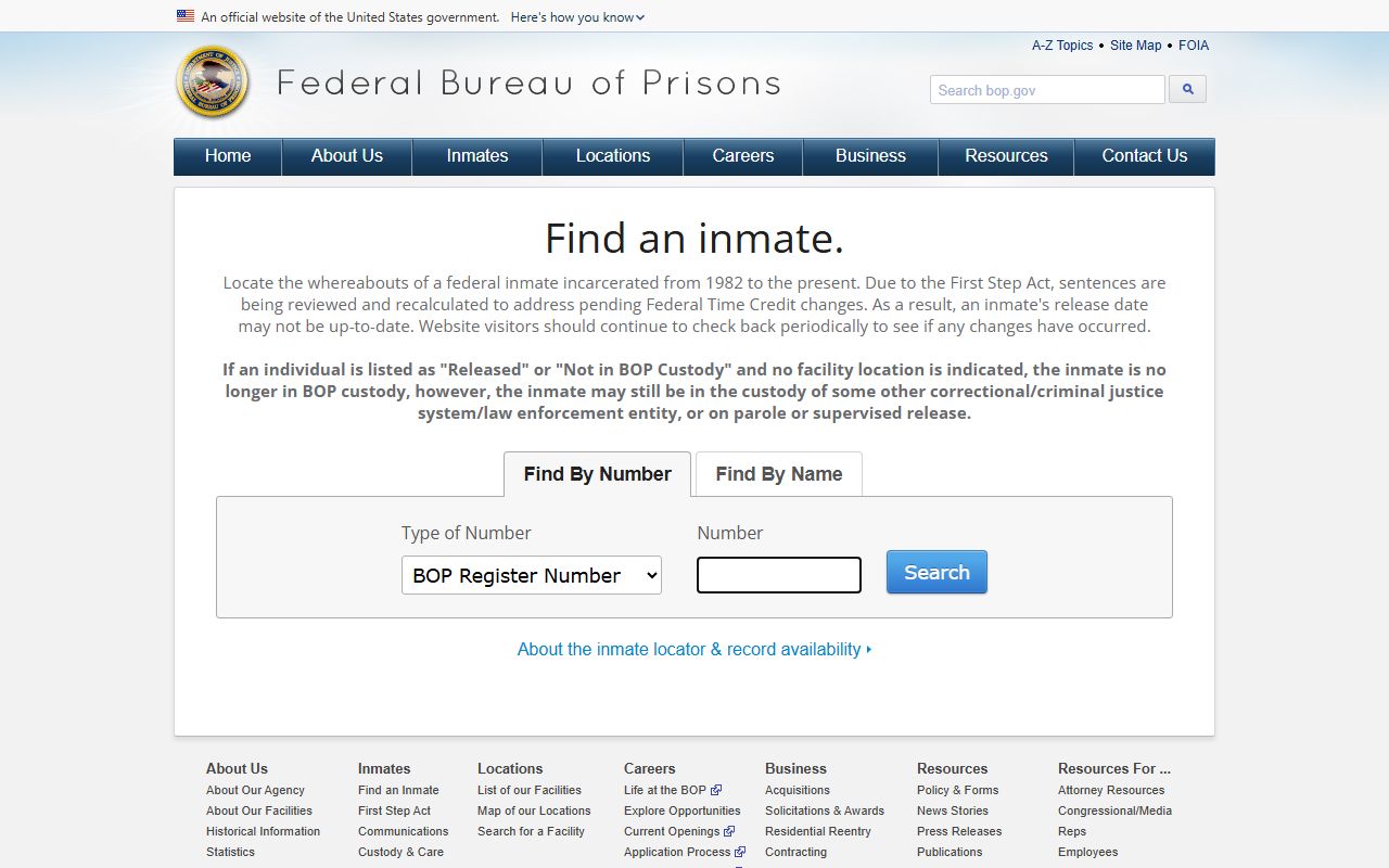 Marshall County inmate search and Federal Bureau of Prisons inmate locator